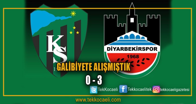 Kocaelispor 3-0 Mağlup Oldu