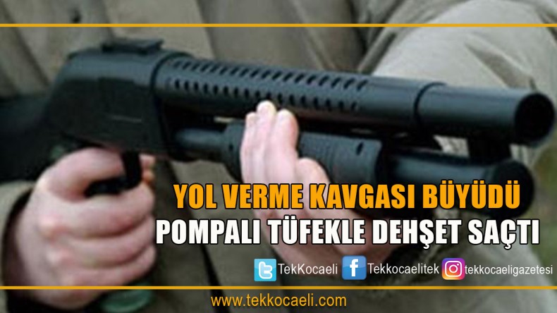 Pompalı Tüfekle Ateş Açtı