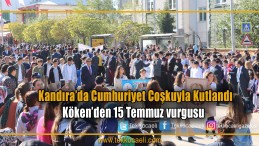 Kandıra’da Cumhuriyet’in 95. Yılı Kutlandı
