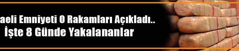 Kocaeli Emniyetinden Uyuşturucuyla Mücadele