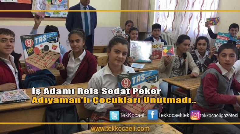 Sedat Peker Adıyaman’daki Çocukları Unutmadı