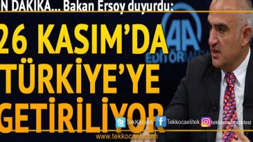 Bakan Ersoy’dan Çok Önemli Açıklamalar