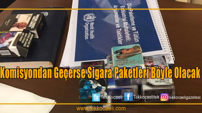 Yeni Sigara Paketleri Böyle Olacak