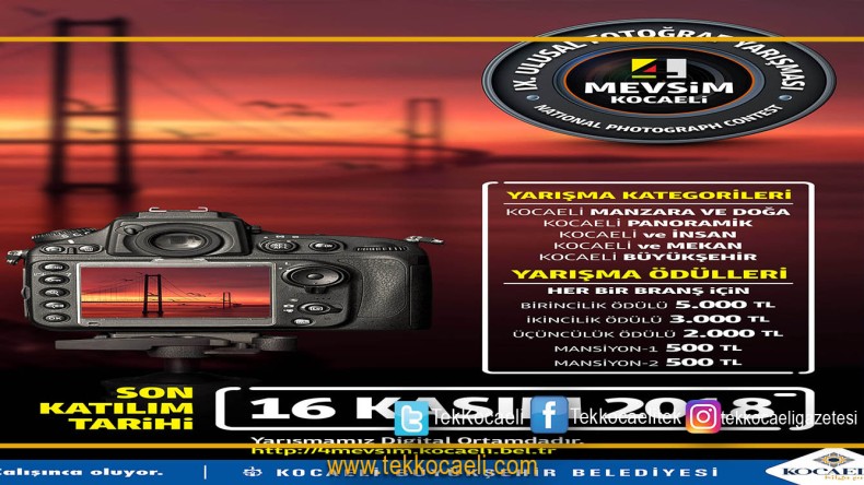 “4 Mevsim Kocaeli” yarışması için son 2 hafta