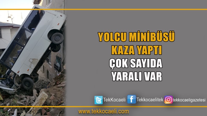 Yolcu Minibüsü Kaza Yaptı