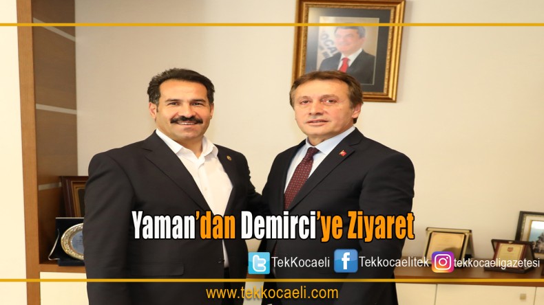 AK Parti Kocaeli Milletvekili Cemil Yaman, Çayırova Belediye Başkanı Şevki Demirci’yi ziyaret etti.
