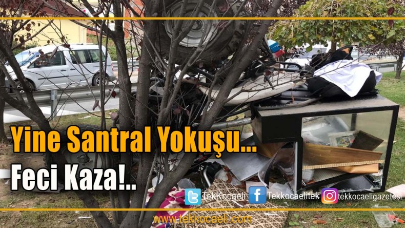 Santral Yokuşunda Korkutan Kaza