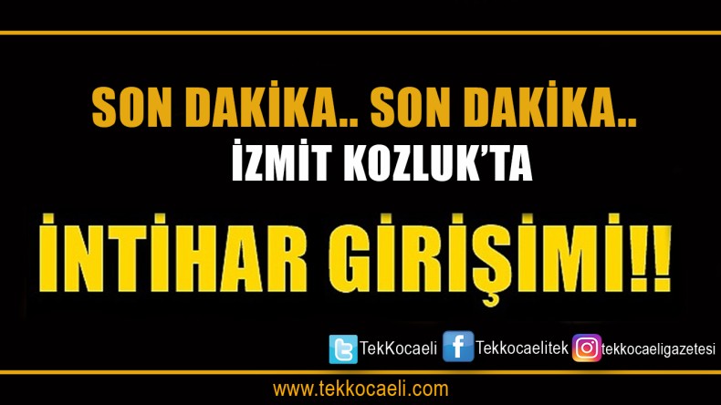 İzmit’te İntihar Girişimi