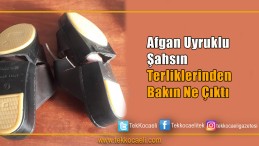 Terliklerde gizlemiş