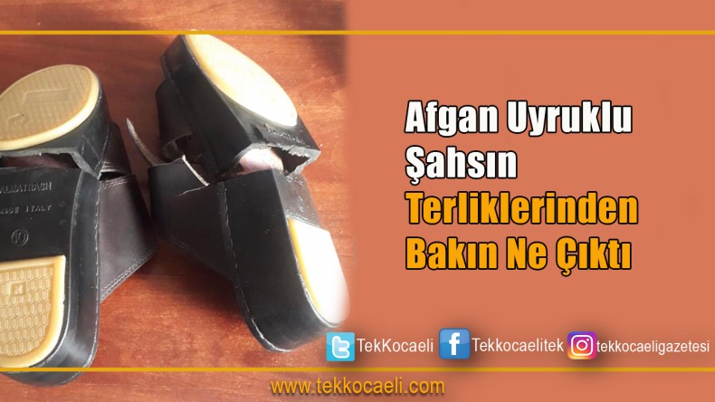 Terliklerde gizlemiş