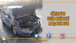 Araç Alevler İçinde Kaldı