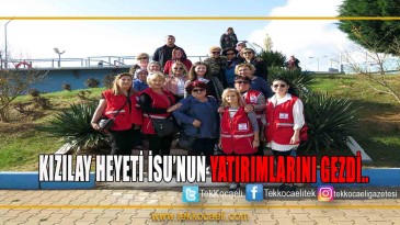 Kızılay Heyeti İsu Müdürlüğünü Gezdi