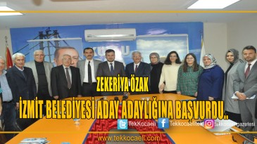 Zekeriya Özak İzmit Belediye Başkan aday adaylığı için başvurusunu yaptı.