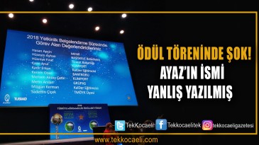 Ayaz’ın İsmi Yanlış Yazılmış
