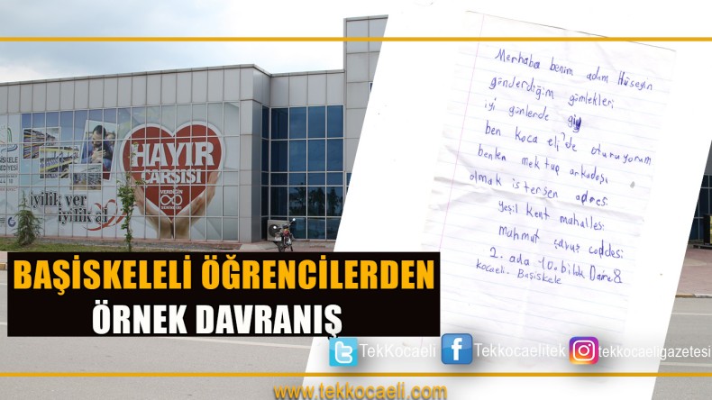 Öğrencilerden Örnek Davranış