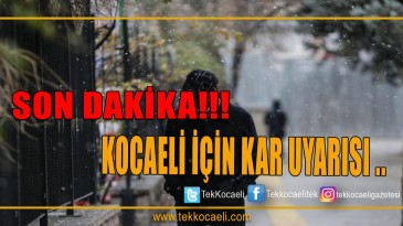 Meteoroloji’den Uyarı