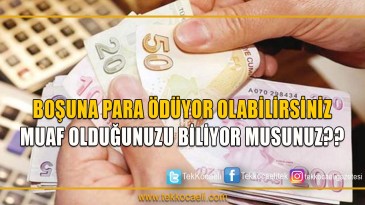 Milyonlarca Kişi Muaf Ama Kimse Bilmiyor