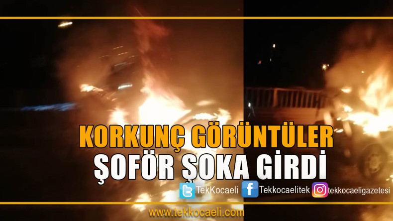 Şoför Şok Yaşadı