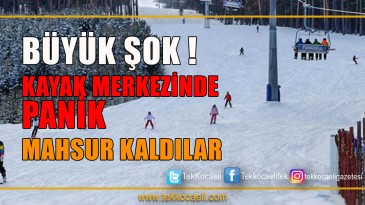 Kayak Merkezinde Büyük Panik