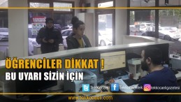 Öğrenciler Dikkat !