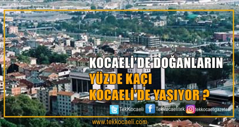 Kocaeli’de Doğanların Yüzde Kaçı Kocaeli’de Yaşıyor?