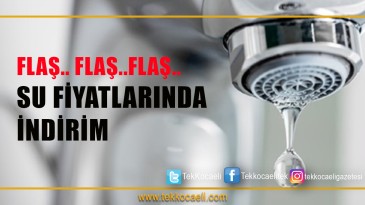 Su Fiyatlarında İndirim !