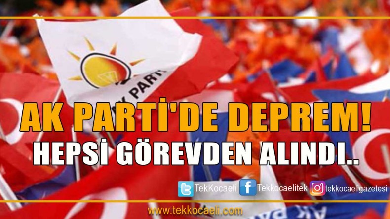 AK Parti’de Deprem…