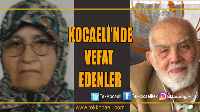 İzmit’te Vefat Edenler