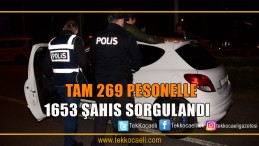 İzmit’te Yüzlerce Şahıs Sorgulandı