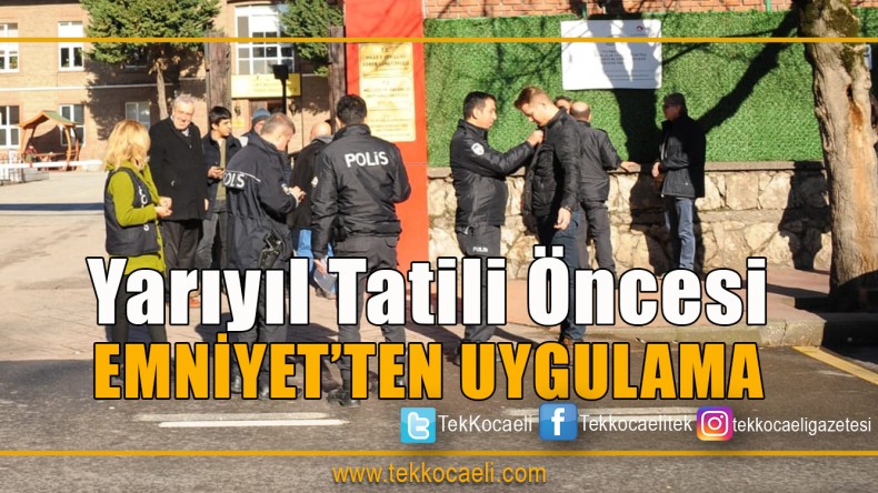 Yarıyıl Tatili Öncesi Flaş Uygulama