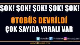 Yolcu Otobüsü Devrildi