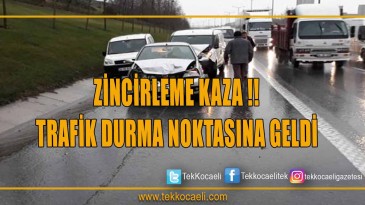 Zincirleme kaza: Trafik Durma Noktasında