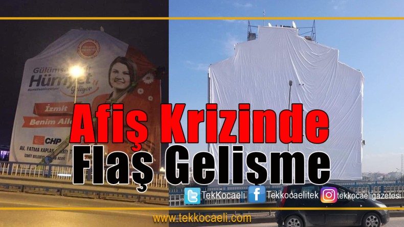 Afiş krizinde Yeni Gelişme