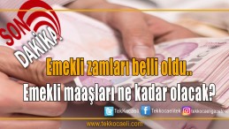 Emekli zamları belli oldu.. Emekli maaşları ne kadar olacak?
