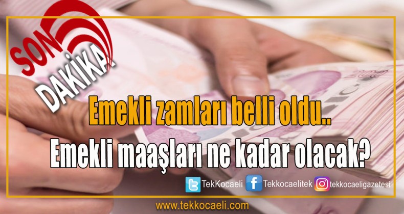 Emekli zamları belli oldu.. Emekli maaşları ne kadar olacak?