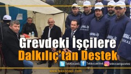 Grevdeki İZOCAM İşçisine Destek