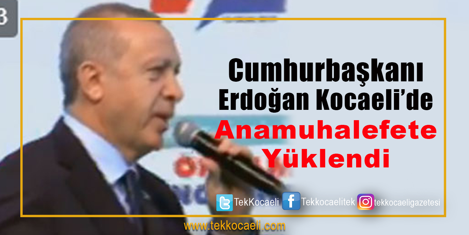 Cumhurbaşkanı Erdoğan Kocaeli’den Seslendi