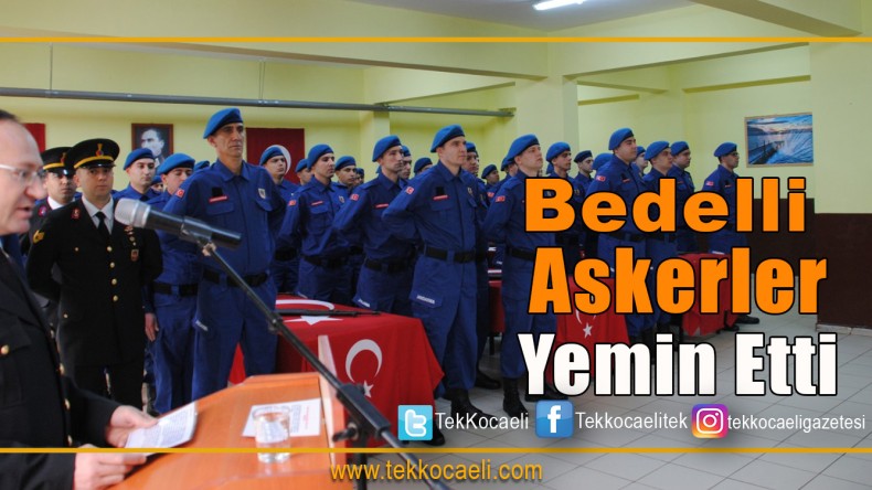 50 Bedelli Asker Yemin Etti