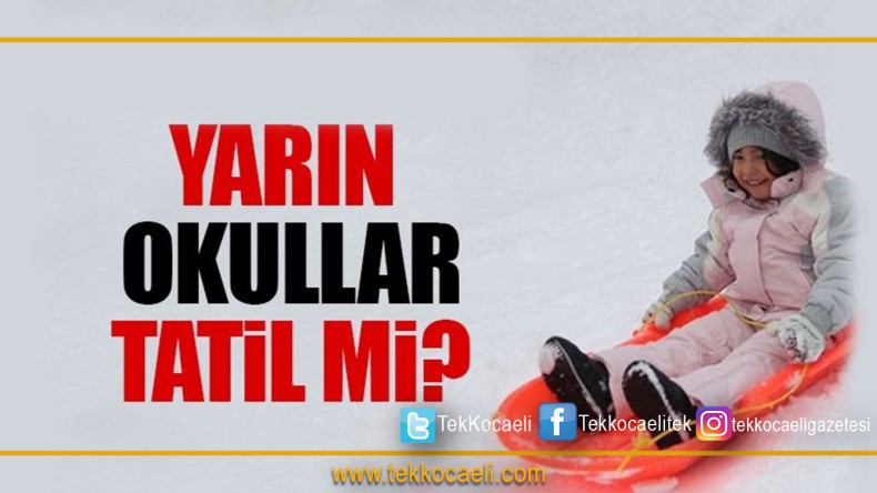 Bu Bölgelerde Okullar Tatil