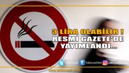 Sigara Fiyatı 2019’da 3 Lira Olabilir!
