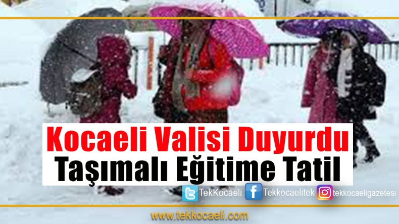 Kocaeli’de Taşımalı Eğitime Tatil