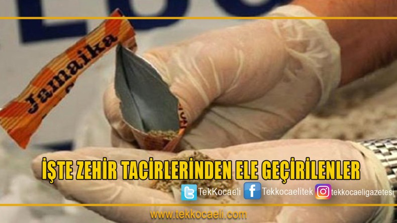 İşte Operasyonlarda Ele Geçenler