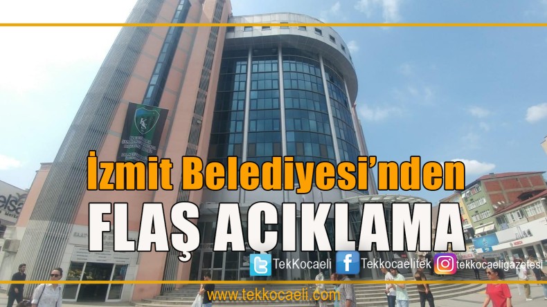 İzmit Belediyesi’nden Personel Açıklaması
