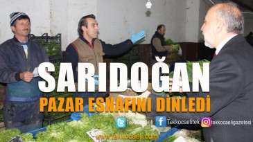 Sarıdoğan, Pazarcılarla Kahvaltı Yaptı