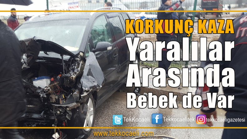 Başiskele’de Kaza; Yaralılar Var