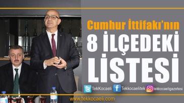 Cumhur İttifakı Meclis Aday Listeleri