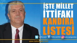 Millet İttifakı Kandıra Listesi de Tamam