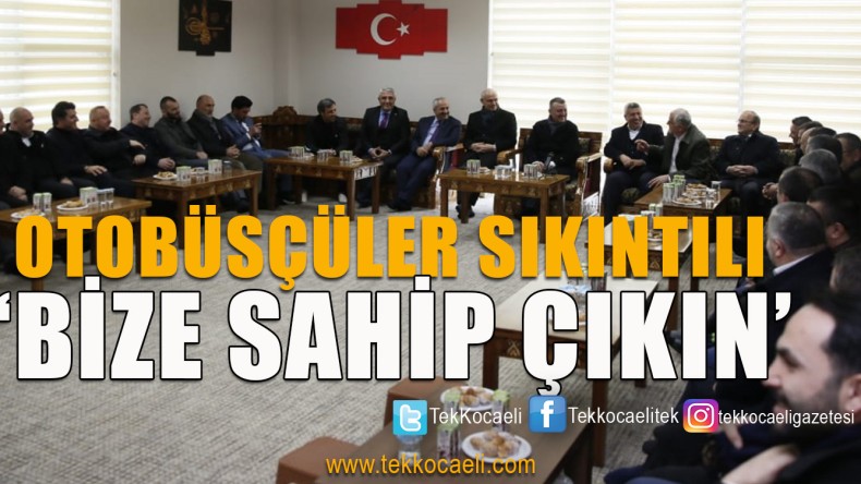 Büyükakın Otobüsçülerle Buluştu