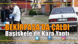 Çaldıkları Araçla Kaza Yaptı
