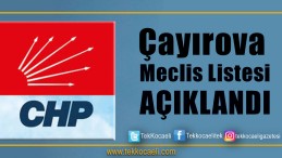 CHP Çayırova Açıkladı